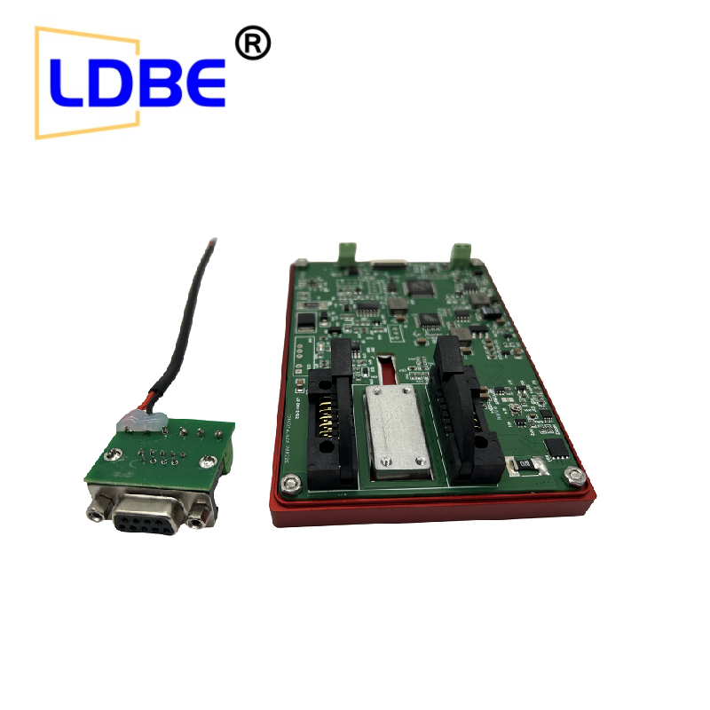 Telecommunication pin butterfly shaped laser driver module with adjustable current ranging from 0-1500mA, equipped with serial port cable and adapter